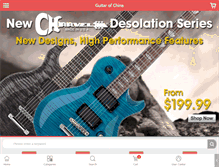 Tablet Screenshot of guitarofchina.com